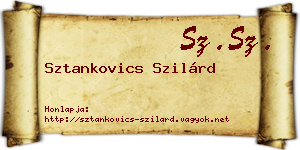 Sztankovics Szilárd névjegykártya